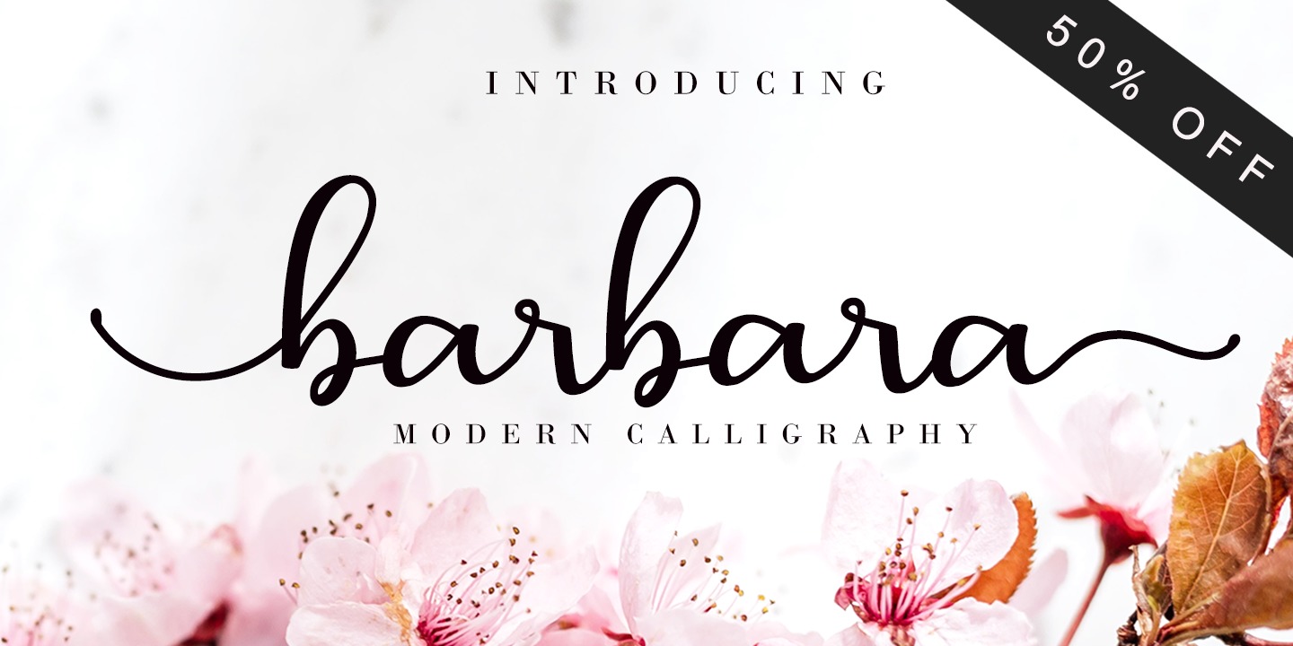 Example font Barbara Calligraphy #11